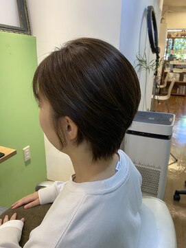 エシカル(ethical) ショート×低ダメージ透明感ベージュカラー