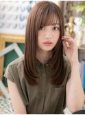 シースルーバング小顔ツヤ感ニュアンスカラーh4上尾20代30代40代