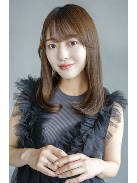 アイティーバイアルバム 八王子店(IT by ALBUM) 韓国ヘア顔周りレイヤーオリーブベージュグレージュ_F20159