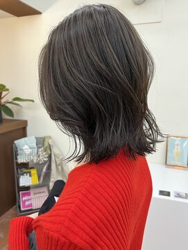 パークレーン アイス イヴェン(park lane ICI yeven) 秋◎韓国風レイヤーカット×デザインカラー暗髪オリーブYUKI