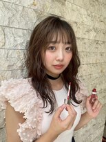 キング 心斎橋店(K!ng) ハイライトカラーミルクティーベージュレイヤーカット