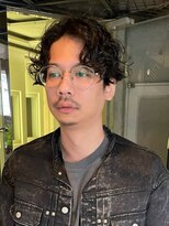 タテ 北浜天満橋店(Tate)&nbsp;大人ニュアンスパーマ/メンズパーマ/センターパート