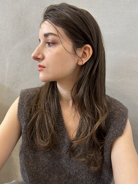 ソルト(Salt) ロングレイヤー/レイヤー/赤み消しカラー/チョコレートブラウン