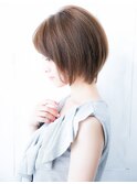 Say.ショートショートボブ丸みショートヘーゼルグレージュ表参道