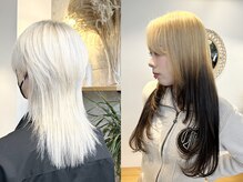 オリーブグリーン シャドールーツ チョコレートブラウン サイドポニー ヘイリーボブ ココアグレ-【千葉】