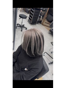 neul/いわき/ダブルカラー/バレイヤージュ/ハイトーン/エクステ