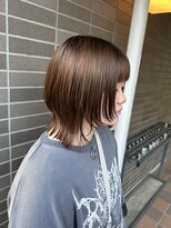 オーガニックマインド 坂戸 鶴ヶ島(organic+mind) 冬イメチェン◎髪質改善顔まわりレイヤーボブ×艶ブラウン