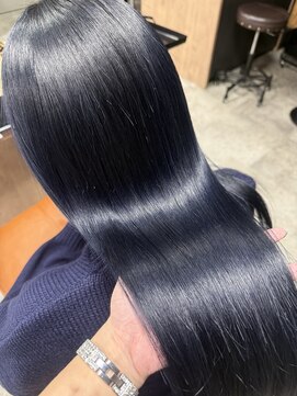 リンクミリ(Link mili) 【ネイビーブラック】髪質改善/韓国ヘア/レイヤーカット