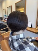 おさまりショートボブ×30代ナチュラル