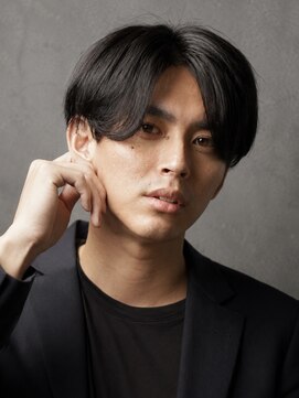 アウル 心斎橋(owl) センターパート×ニュアンスパーマ×サイドパート×men's髪型