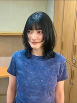 コミレ(COMILE) ブルーブラック/レイヤー/顔回り/髪質改善/縮毛矯正/上前津