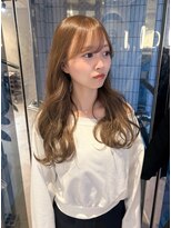 エンドット(en.)&nbsp;ナチュラル甘め☆オリーブベージュ（ブリーチなしWカラー）
