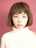 ベック ヘアサロン(BEKKU hair salon) フリンジバングでモテ系女子！フワッとナチュラルボブスタイル☆