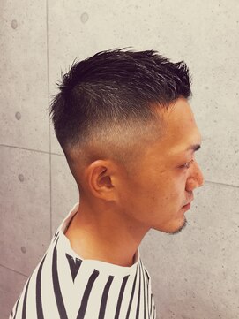 ヘアー ラボ エムツー(hair lab m2) アップバングフェードカット