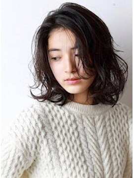 ティメレ 神戸三宮(Timere) 黒髪　小顔　毛先パーマ　フレンチボブディ【Timere 神戸三宮】