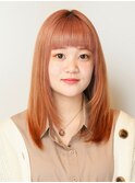 〈wave佐藤店〉インナーカラー デザインカラー オレンジアッシュ
