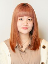 ウェーヴ アズシュガー 浜松佐藤店(wave as sugar)&nbsp;〈wave佐藤店〉インナーカラー デザインカラー オレンジアッシュ