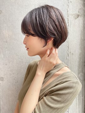 ダヴィン 中目黒(DaVin) 【DaVin中目黒】マニッシュショート アッシュカラー 耳かけ