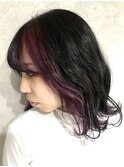 ポイントカラー ケアブリーチ バイオレット 下北沢 新百合ヶ丘