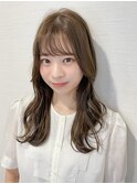 石原和樹　シルキーベージュ　ミントアッシュ　シースルーバング