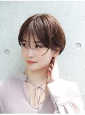 前髪あり抜け感ショートヘア/ショートボブ/30代40代50代/表参道