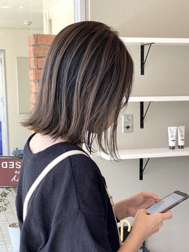 オレンジドロップ 長岡駅店(orange drop) 20代/30代/大人可愛い/外ハネ/小顔/透明感/アッシュカラー