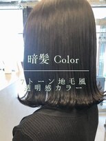 フォンズ(FONS)&nbsp;地毛風カラー 艶髪 暗髪カラー ブルージュ ブルーブラック