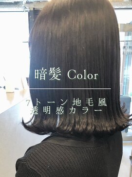 フォンズ(FONS) 地毛風カラー 艶髪 暗髪カラー ブルージュ ブルーブラック