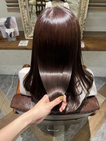 ムーン(moon) #ロングヘア #グレージュカラー #ボブウルフ#ココアベージュ