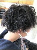 波巻きパーマ