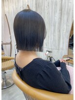 ロンドアジュール 横浜(Lond azur)&nbsp;大人可愛い切りっぱなしボブ【久保田夢美】横浜ショコラアッシュ