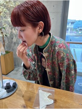 リコ(liko) ミニボブ×暖色カラー