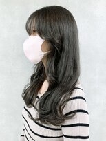 アイティーバイアルバム 八王子店(IT by ALBUM) オリーブグレージュ_斜めバンググレージュカラー_ba454391