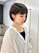 グラフ 銀座(GRAFF)&nbsp;オン眉ワイドバング×ぱつっとミニボブ