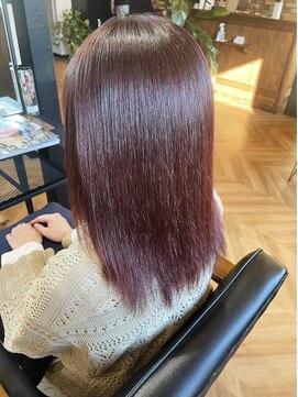 フラクト(FLact) 縮毛矯正×暖色カラー