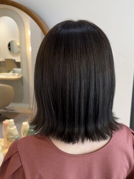 アンド ラ ブランシュ(&.La Blanche) 透明感抜群オリーブベージュ/ブリーチ無しカラー/オリーブ