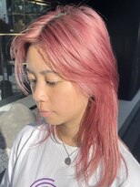 ピークアブー 原宿ハラカド(PEEK-A-BOO) 顔まわりレイヤーハイトーンピンクピンクバイオレット艶カラー