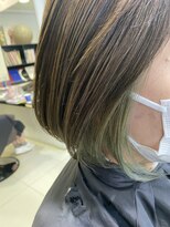 ヘアーアンドアート ルミナ(HAIR&ART LUMINA) 【佐々木】インナーモスグリーン