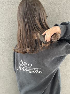 イロ プラス 南田宮店(iro+) 【nobuyo】Olive brown × medium hair