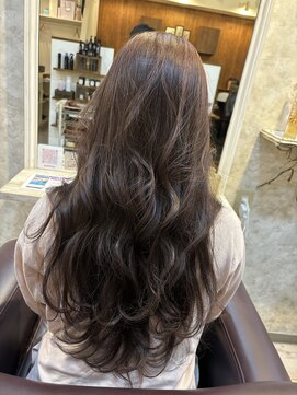 ヘアーエポック(hair epoque) 大人可愛い大人美人くすみカラーピンクベージュ