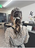 編みおろしポニー