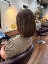 アルボーテルジェ(Art BeAute' ROUGET)&nbsp;白髪ぼかしカラー/脱白髪染め/ライトブラウン/小顔カット/芦屋