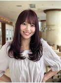 縮毛矯正/レイヤーカット/ラベンダー/髪質改善
