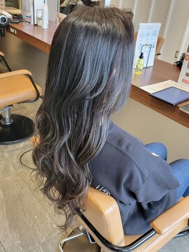 エイクス ヘア デザイン×美髪クリニック 千葉(AQs hair design) くびれヘア/アプリコットオレンジ/夏/髪質改善[千葉駅]