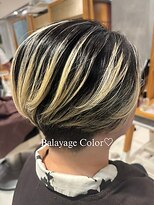 アース 武蔵境店(HAIR & MAKE EARTH)&nbsp;女性に人気！ショートヘアを格上げするバレイヤージュカラー