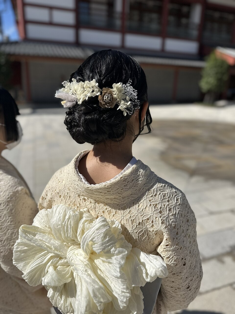 着物レンタル(小紋＋帯＋草履＋バック)着付け無料＋簡単ヘアセット髪飾り付き
