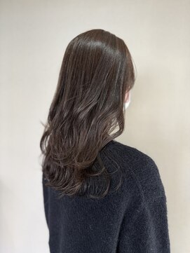 たっぷりレイヤー/透明感ブラウン