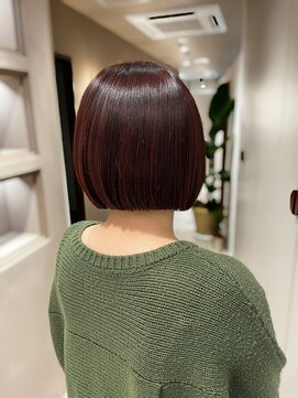 エレノア 静岡店(Eleanor) 【サメシマ】ぷつっとbob×レッドブラウン