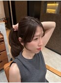 【川崎貴博】ミディアムレイヤー　顔周りカット