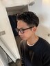 メンズカット+メンズパーマ+カラー¥19000(メンズカット/メンズパーマ/men's)